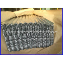Hoja de cubierta de acero corrugado recubierta de zinc impermeable a bajo precio